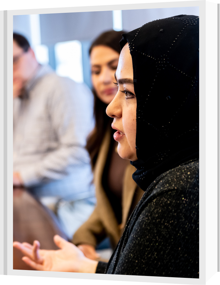 Picture of panel members discussing Human Rights at past MCA Human Rights Day event