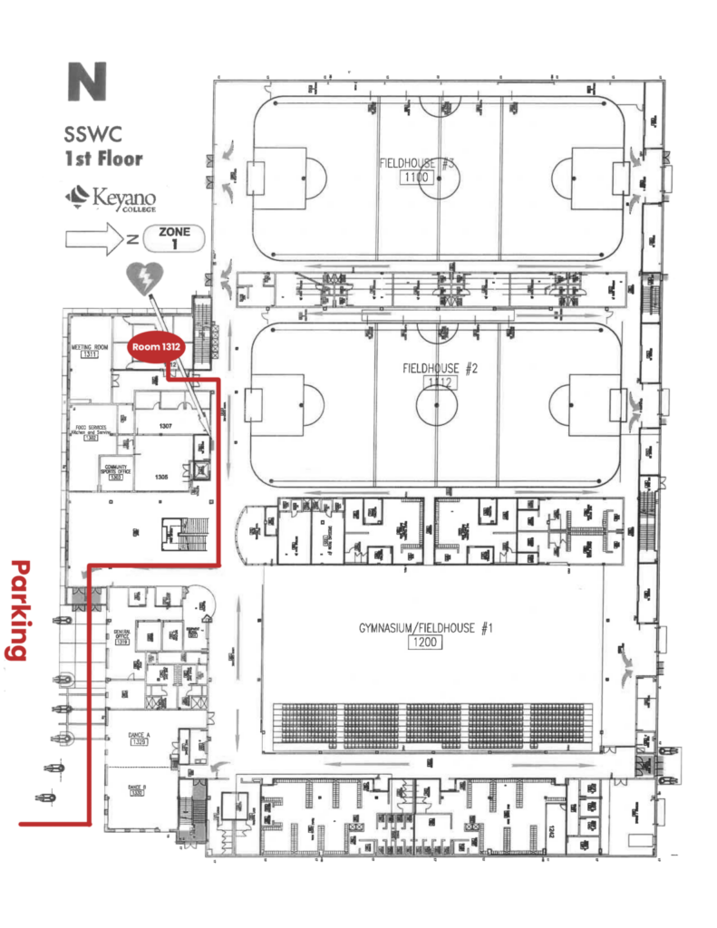 Visual Map of the Syncrude Sports and Wellness Centre